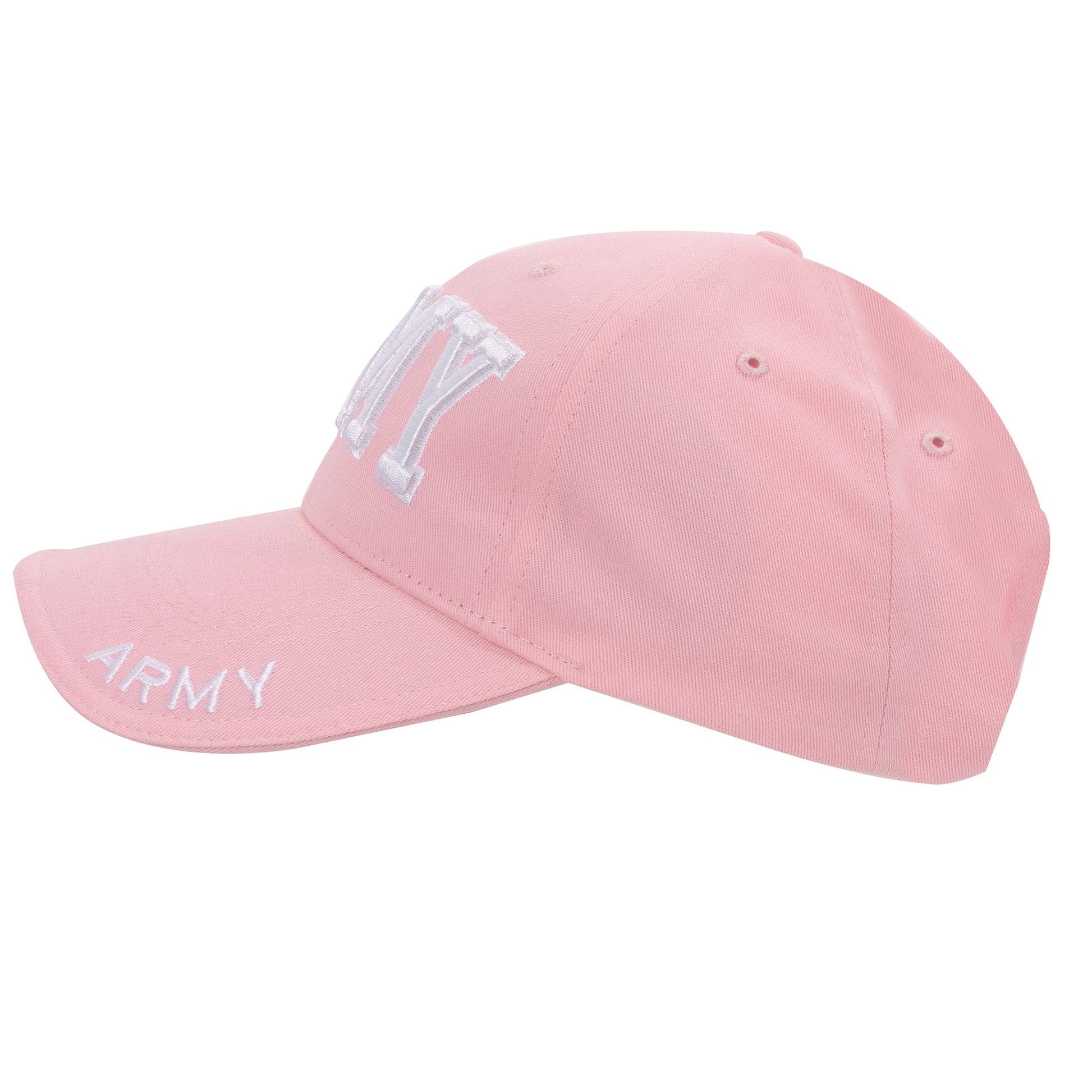 Rothco Deluxe Army Embroidered Low Profile Insignia Cap in Pink – Adjustable Brushed Cotton Twill Headwear