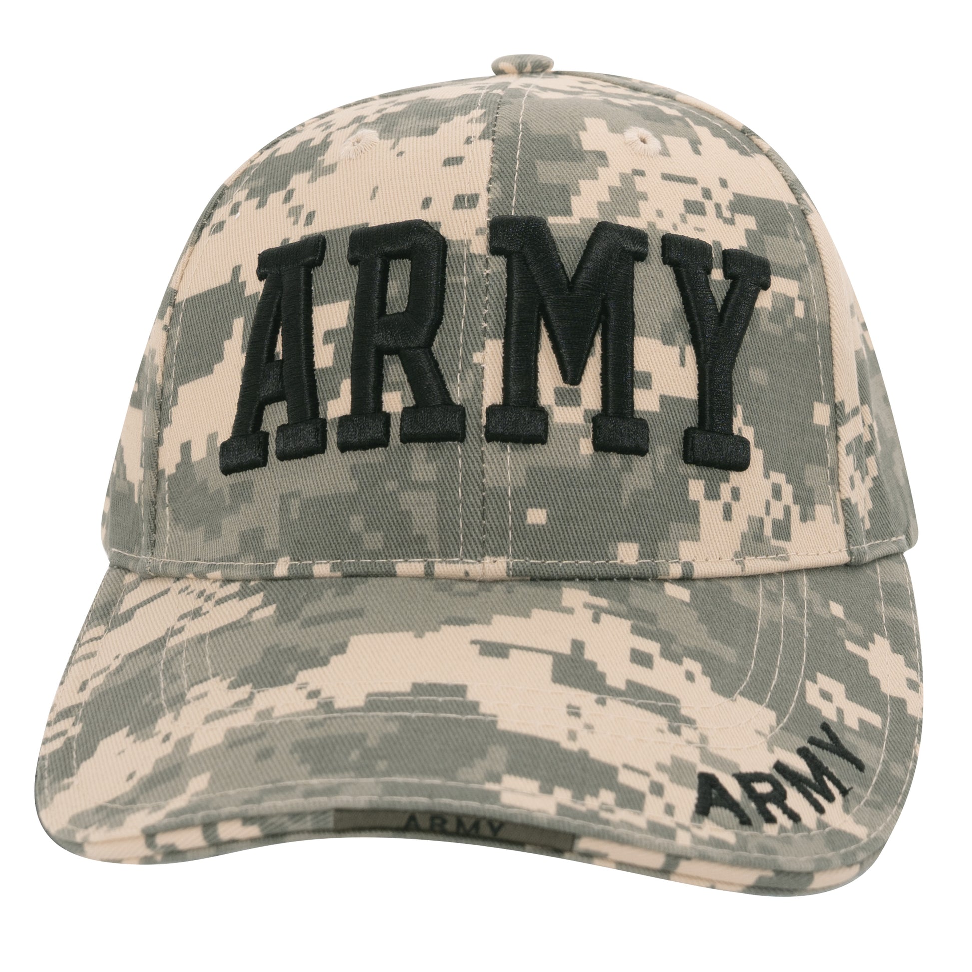 Rothco Deluxe Army Embroidered Low Profile Insignia Cap in ACU Digital Camo