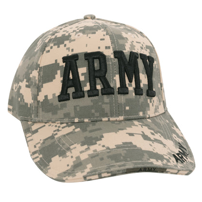 Rothco Deluxe Army Embroidered Low Profile Insignia Cap in ACU Digital Camo