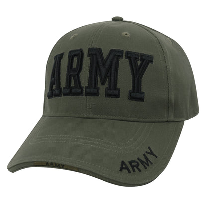 Rothco Deluxe Army Embroidered Low Profile Insignia Cap in Olive Drab
