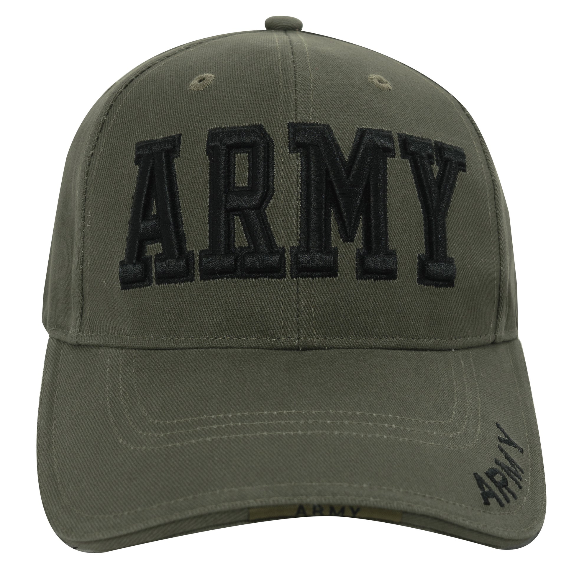 Rothco Deluxe Army Embroidered Low Profile Insignia Cap in Olive Drab