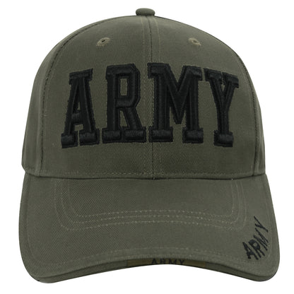 Rothco Deluxe Army Embroidered Low Profile Insignia Cap in Olive Drab
