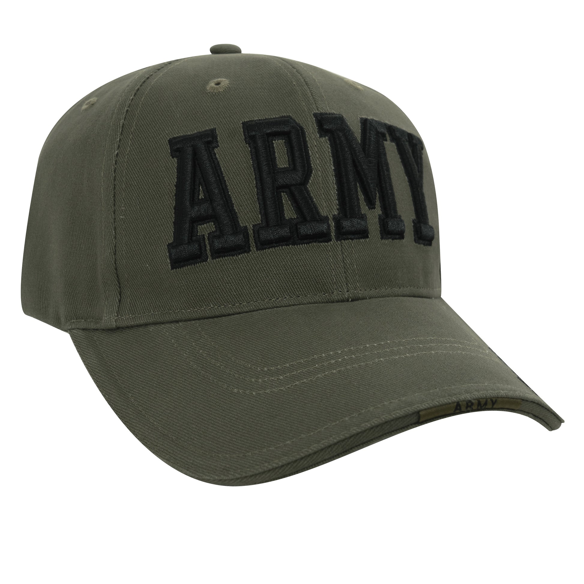 Rothco Deluxe Army Embroidered Low Profile Insignia Cap in Olive Drab