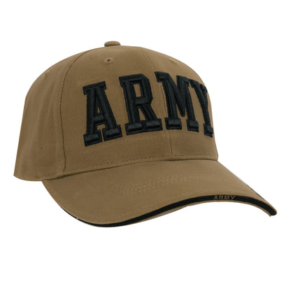 Rothco Deluxe Army Embroidered Low Profile Insignia Cap in Coyote Brown