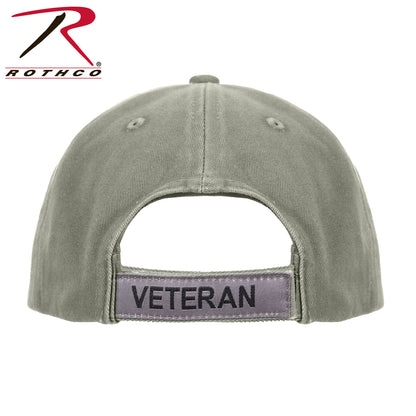 Rothco Vintage Veteran Low Pro Cap Olive Drab - Comfortable & Durable Military-Style Headwear