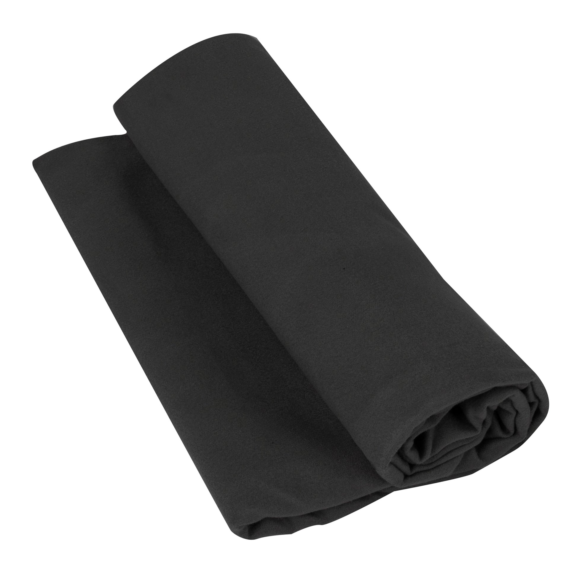 Rothco Microfiber Towel Black 30" x 50" – Lightweight, Fast-Drying Outdoor Towel