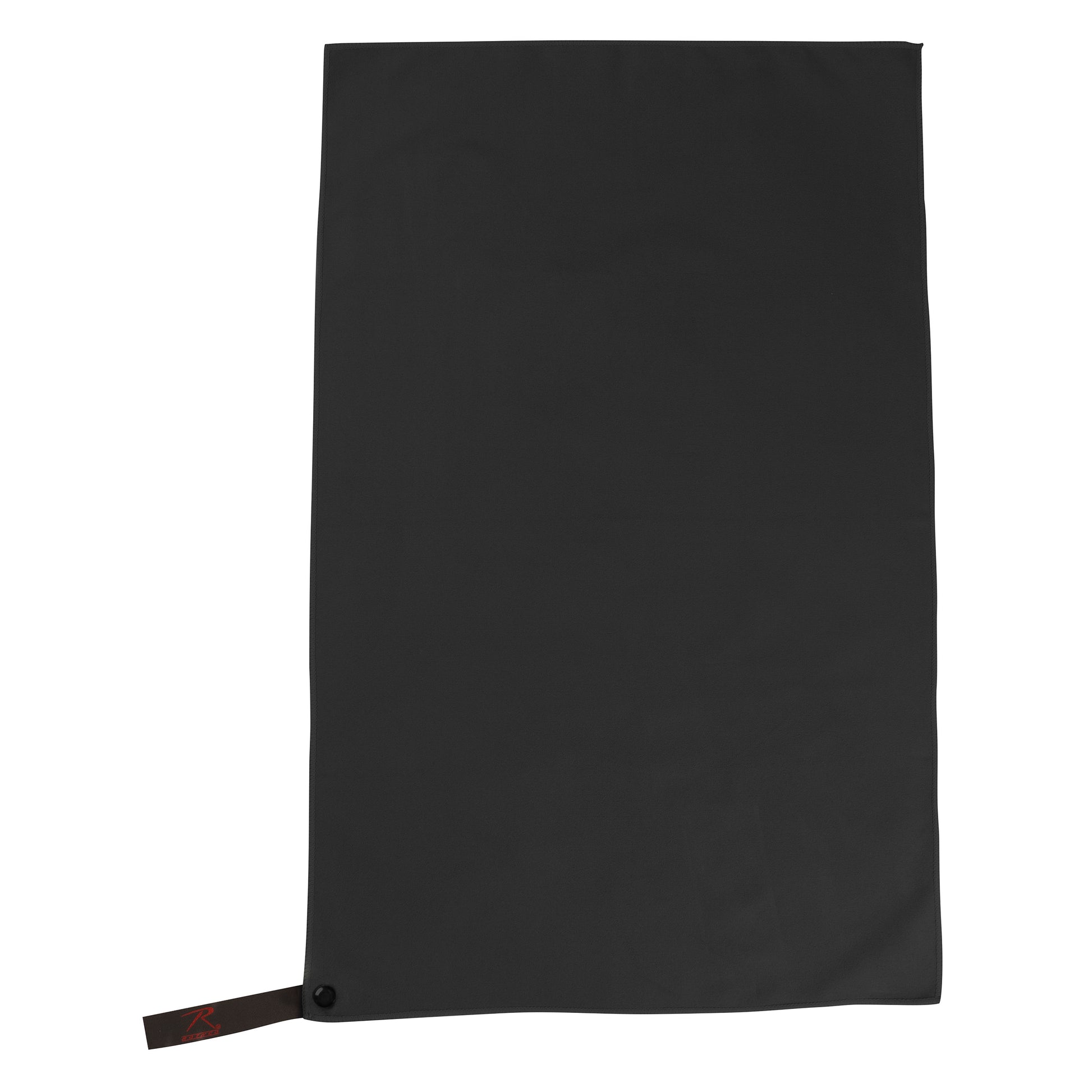 Rothco Microfiber Towel Black 30" x 50" – Lightweight, Fast-Drying Outdoor Towel