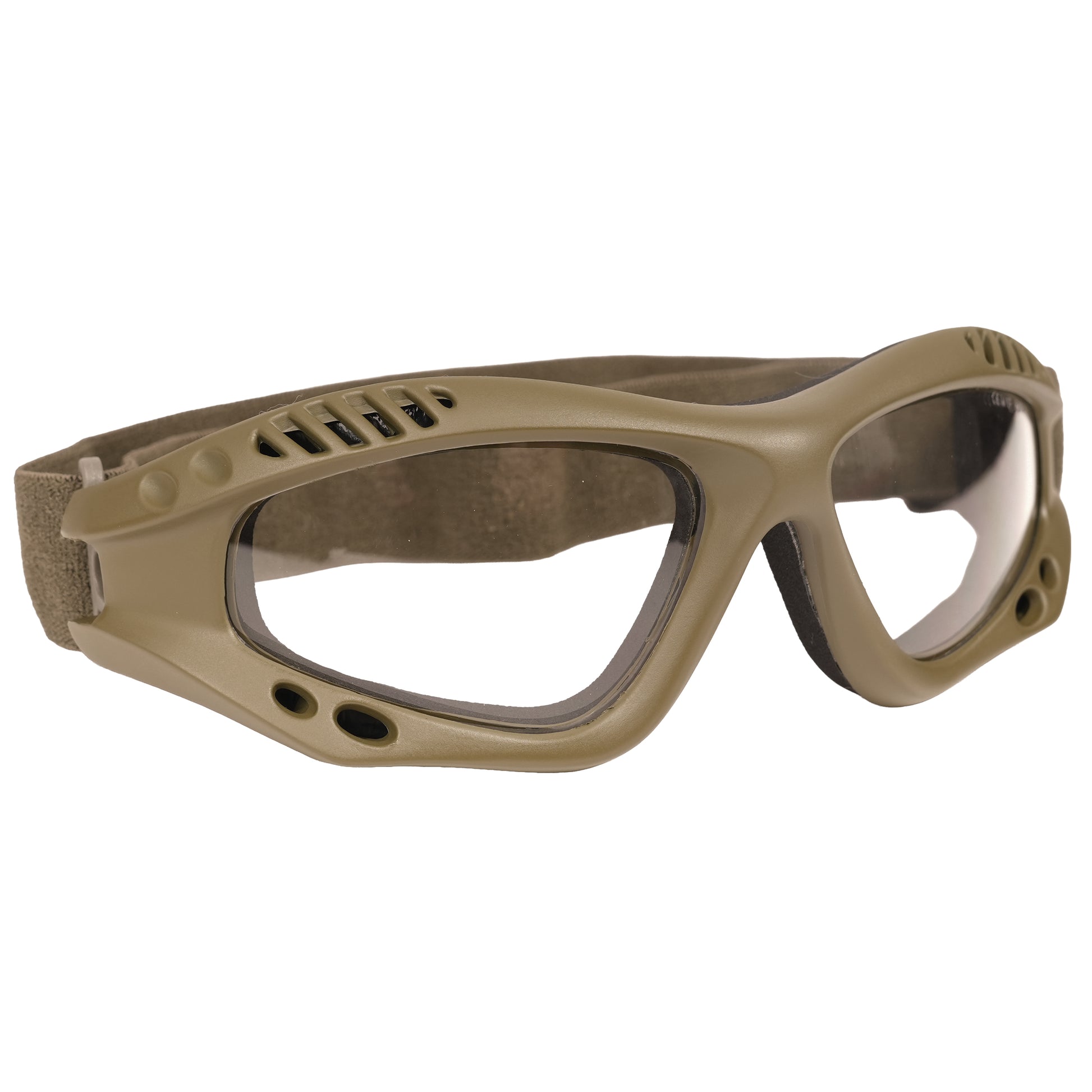 Rothco ANSI Rated Tactical Goggles in Coyote Brown / Clear, Part Number 1175