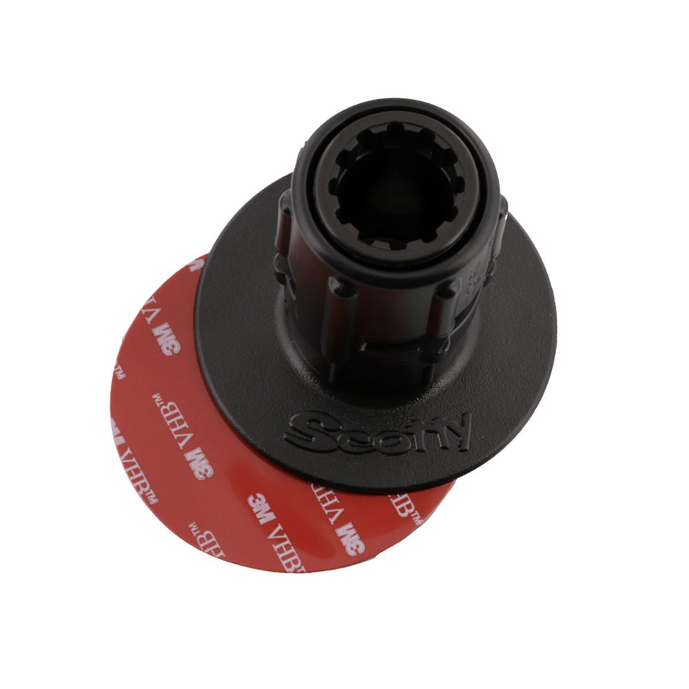 Scotty 448 Stick-On Mount with Gear-Head Adapter and 3-Inch Pad for Watercraft