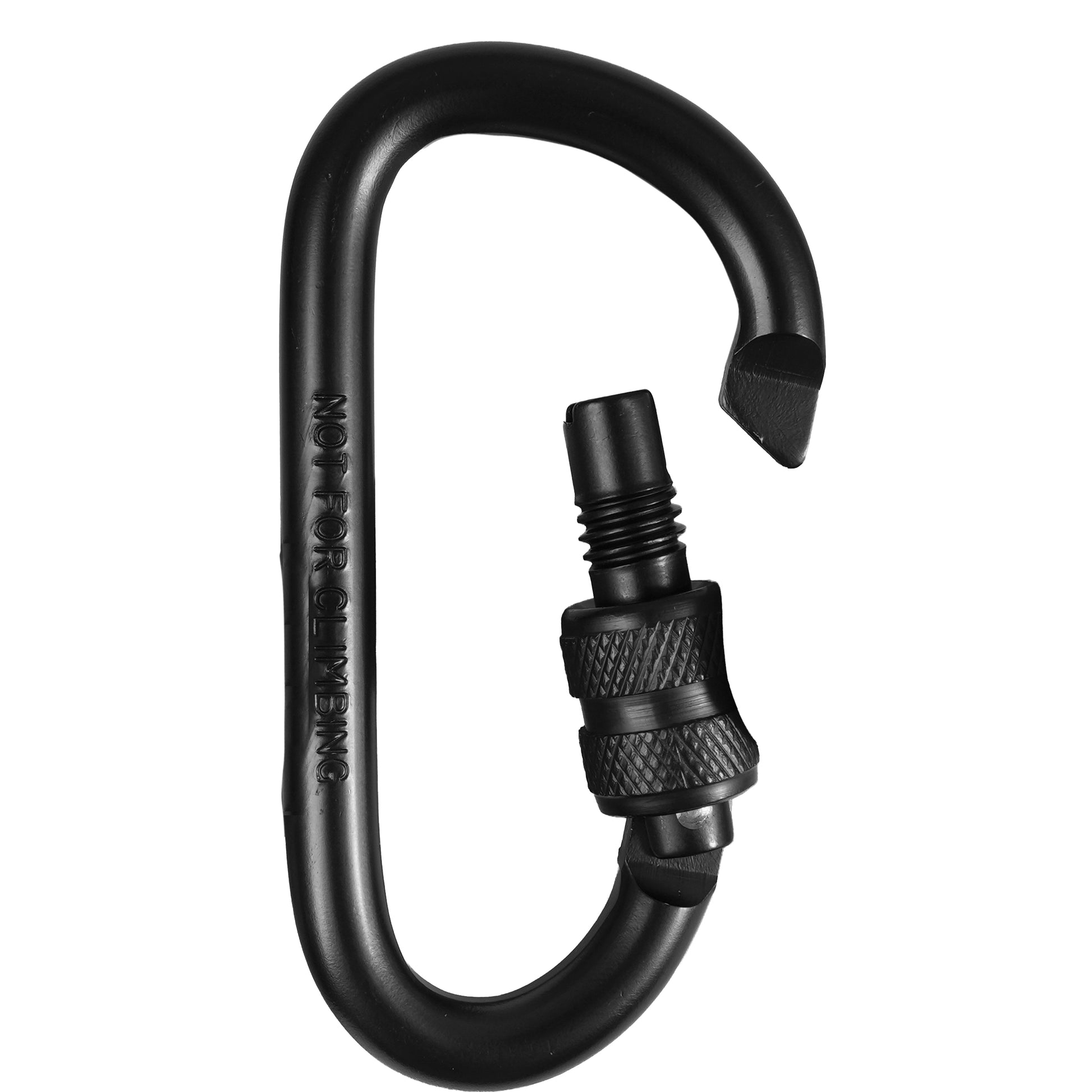 Rothco 80MM Locking Carabiner in Black – Heavy-Duty Aluminum Key and Gear Clip