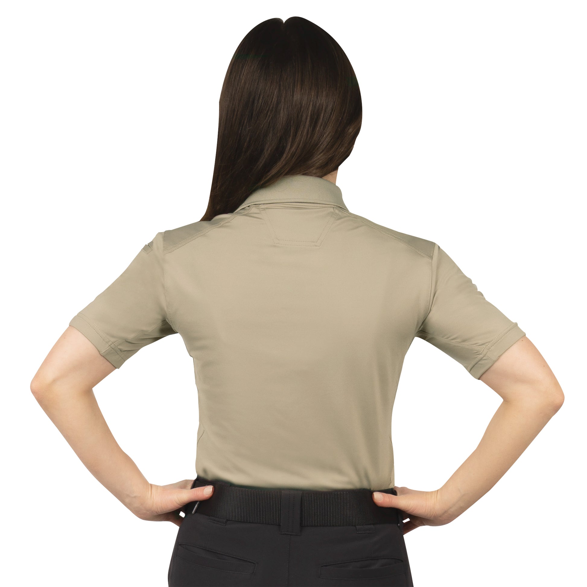 Rothco Performance Series Women's Tactical Polo Shirt XS Silver Tan