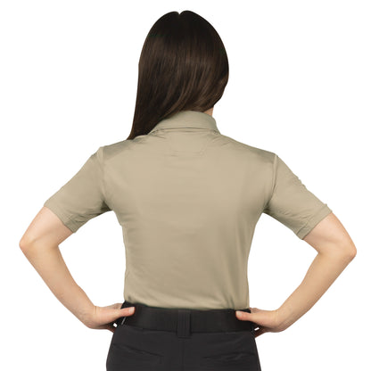 Rothco Performance Series Women's Tactical Polo Shirt - Silver Tan, Size 3XL