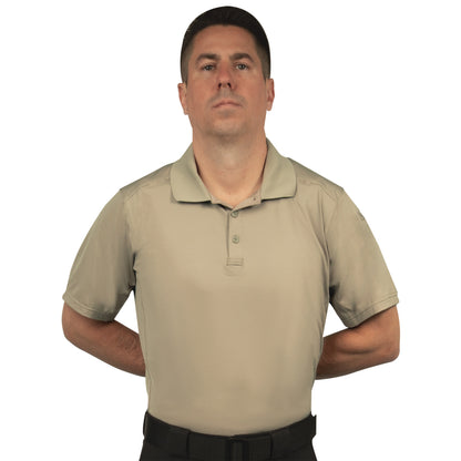 Rothco Performance Series Men's Tactical Polo Shirt Size Small Silver Tan