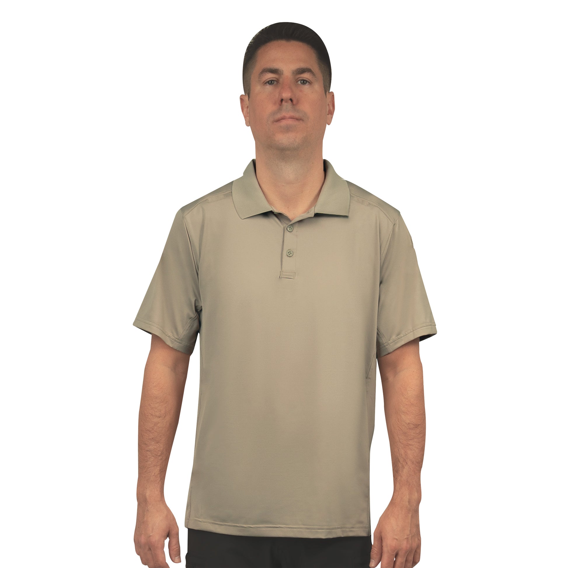 Rothco Performance Series Men's Tactical Polo Shirt Size Small Silver Tan