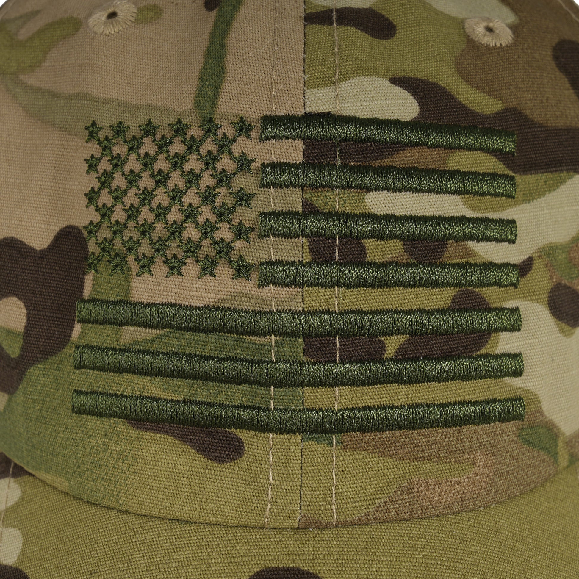 Rothco Tactical Operator Cap with US Flag in MultiCam – Adjustable Military-Style Hat