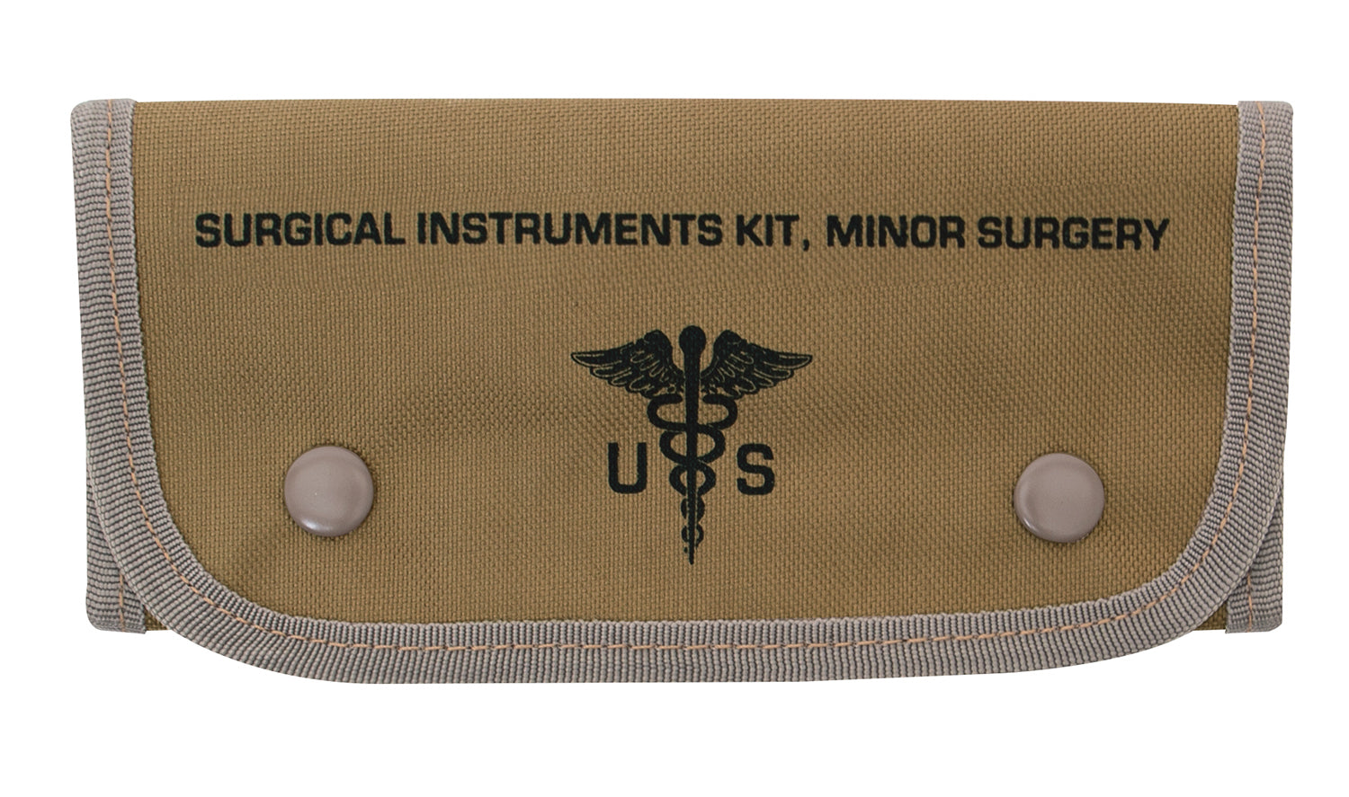 Rothco Surgical Kit Tan - Compact Field Medical Supplies with Stainless Steel Tools