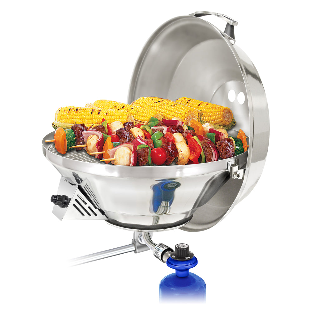Magma Marine Kettle 3 Gas Grill - Party Size, 17-inch Portable Marine Grill with Electronic Ignition