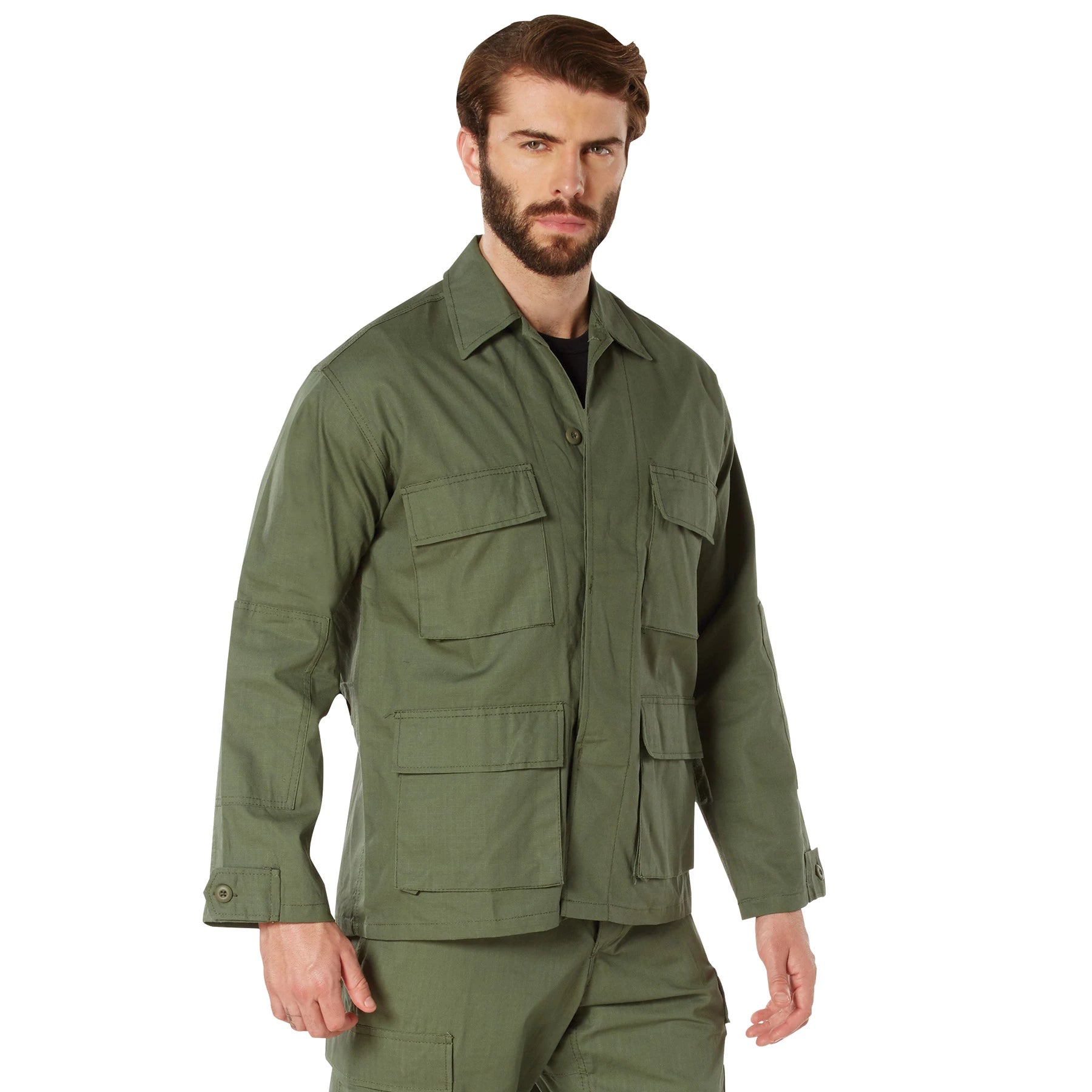 Rothco Rip-Stop BDU Shirt Olive Drab Size XL – Durable Military-Style Uniform