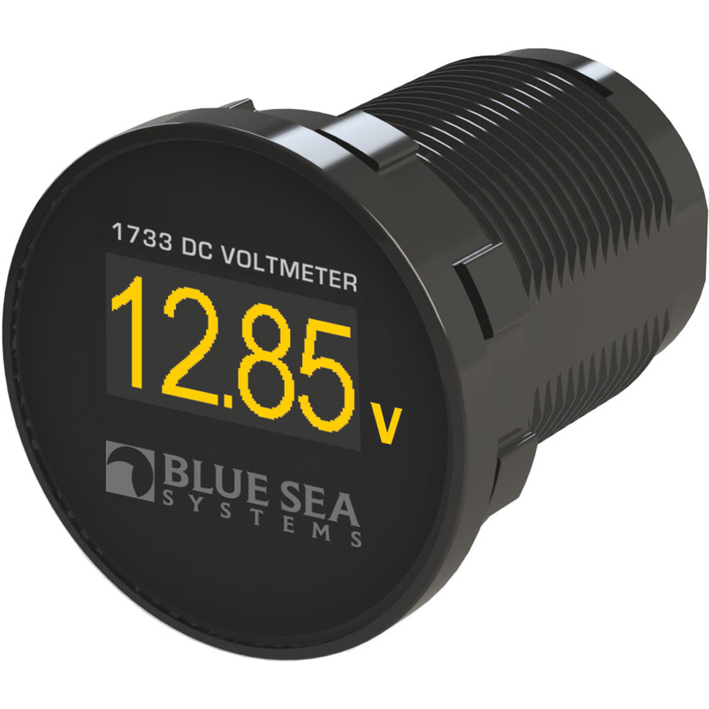 Blue Sea Systems 1733 Mini OLED DC Voltmeter for 12V/24V Systems