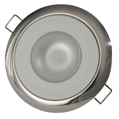 Lumitec Mirage Flush Mount Down Light Spectrum RGBW with Polished Bezel