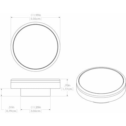 Lumitec Halo Flush Mount Down Light Spectrum RGBW with Brushed Housing
