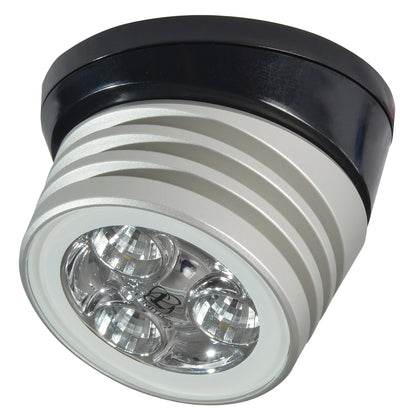 Lumitec Zephyr LED Spreader and Deck Light – Brushed Black Base, White Non-Dimming