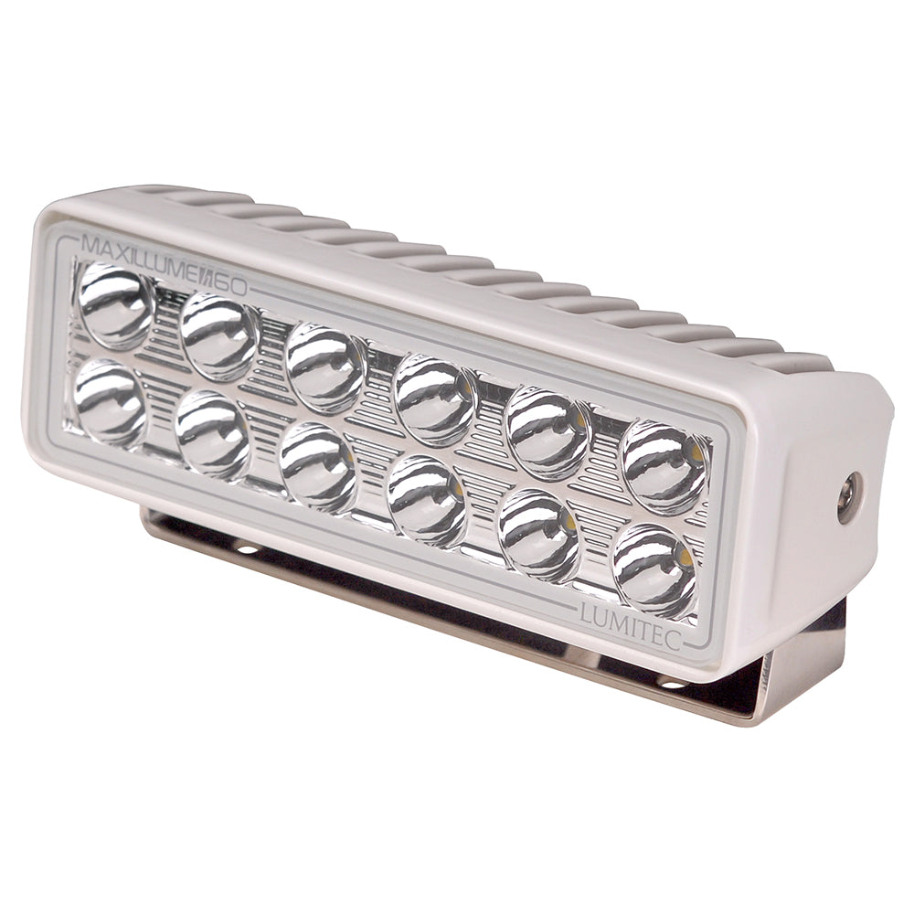 Lumitec Maxillume H60 Trunnion Mount Flood Light with White Dimming and White Housing