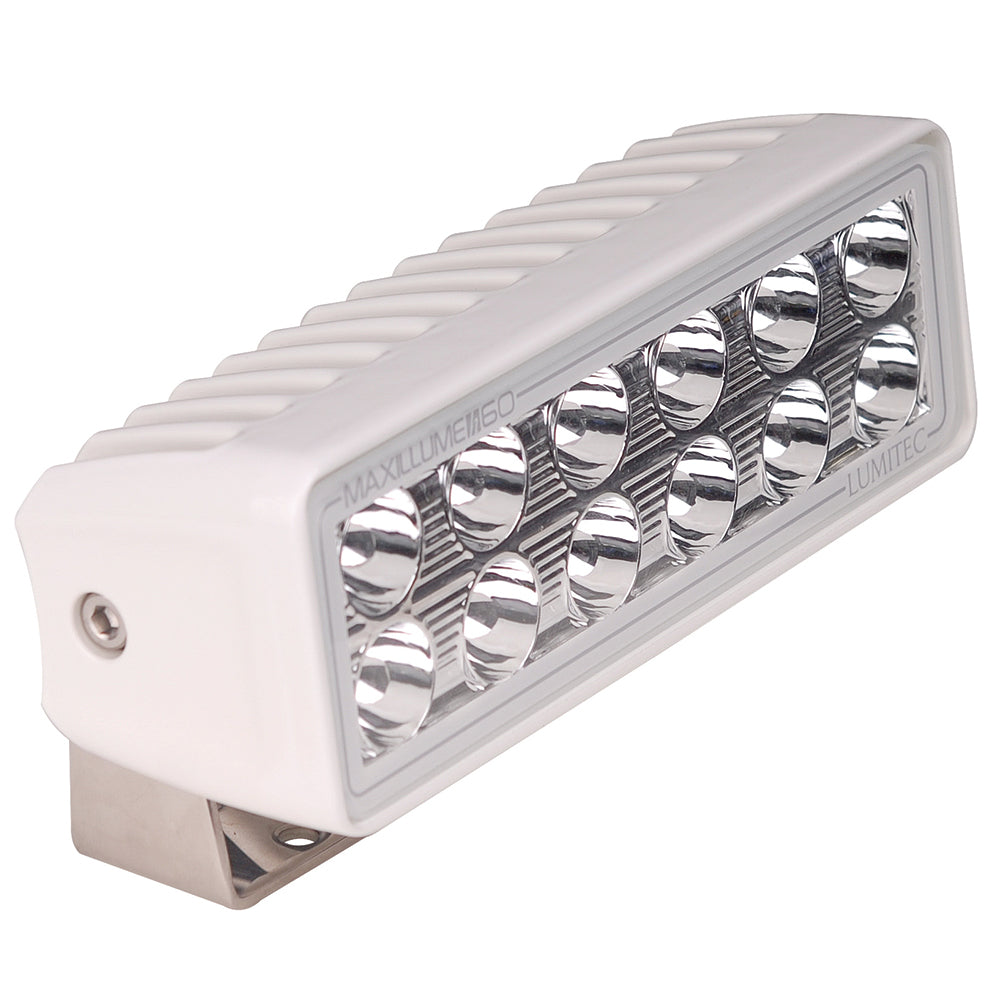 Lumitec Maxillume H60 Trunnion Mount Flood Light with White Dimming and White Housing