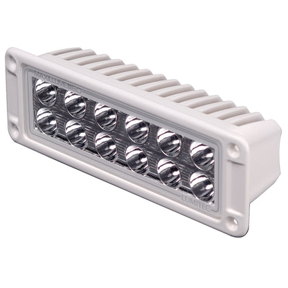 Lumitec Maxillumeh60 Flush Mount Flood Light with White Housing and Dimming
