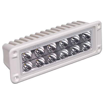 Lumitec Maxillumeh60 Flush Mount Flood Light with White Housing and Dimming