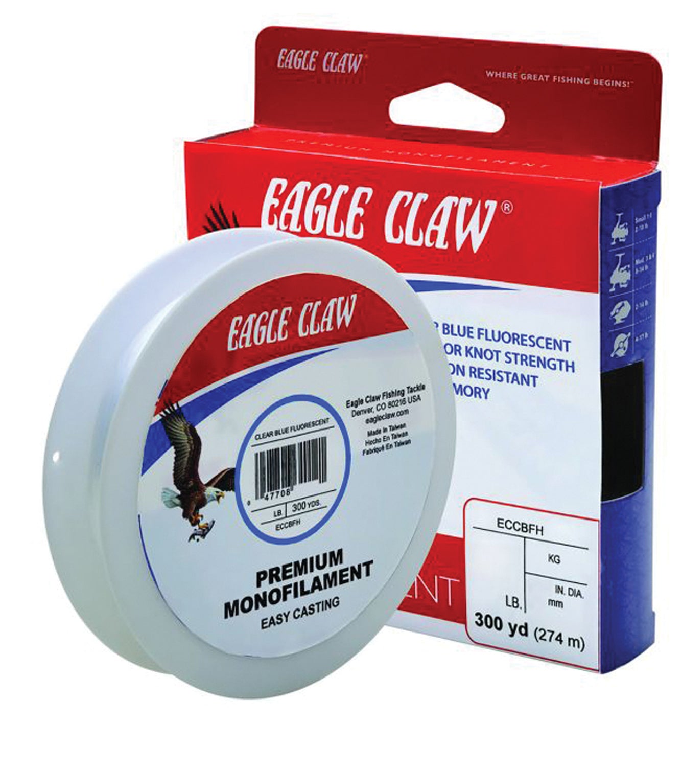 Eagle Claw Classic Line 8 lb Test Fishing Line, 300 Yards