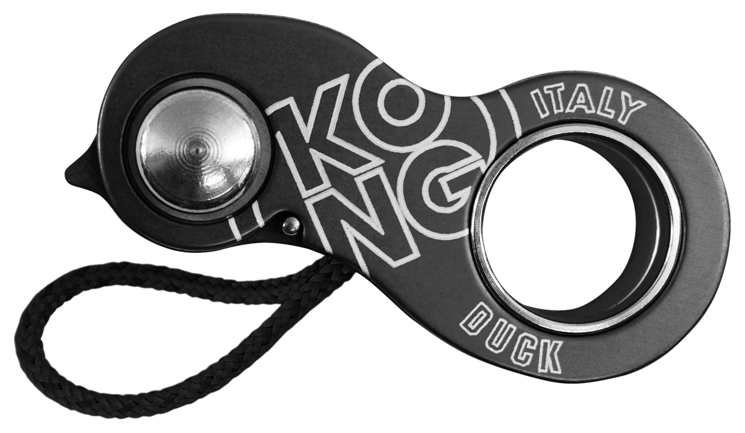 KONG Duck Rope Clamp/Ascender Black - Durable Climbing Hardware for Safety and Performance