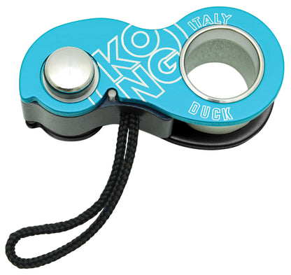 KONG Duck Rope Clamp/Ascender Cyan - Durable Climbing Equipment for Small to Medium Tasks