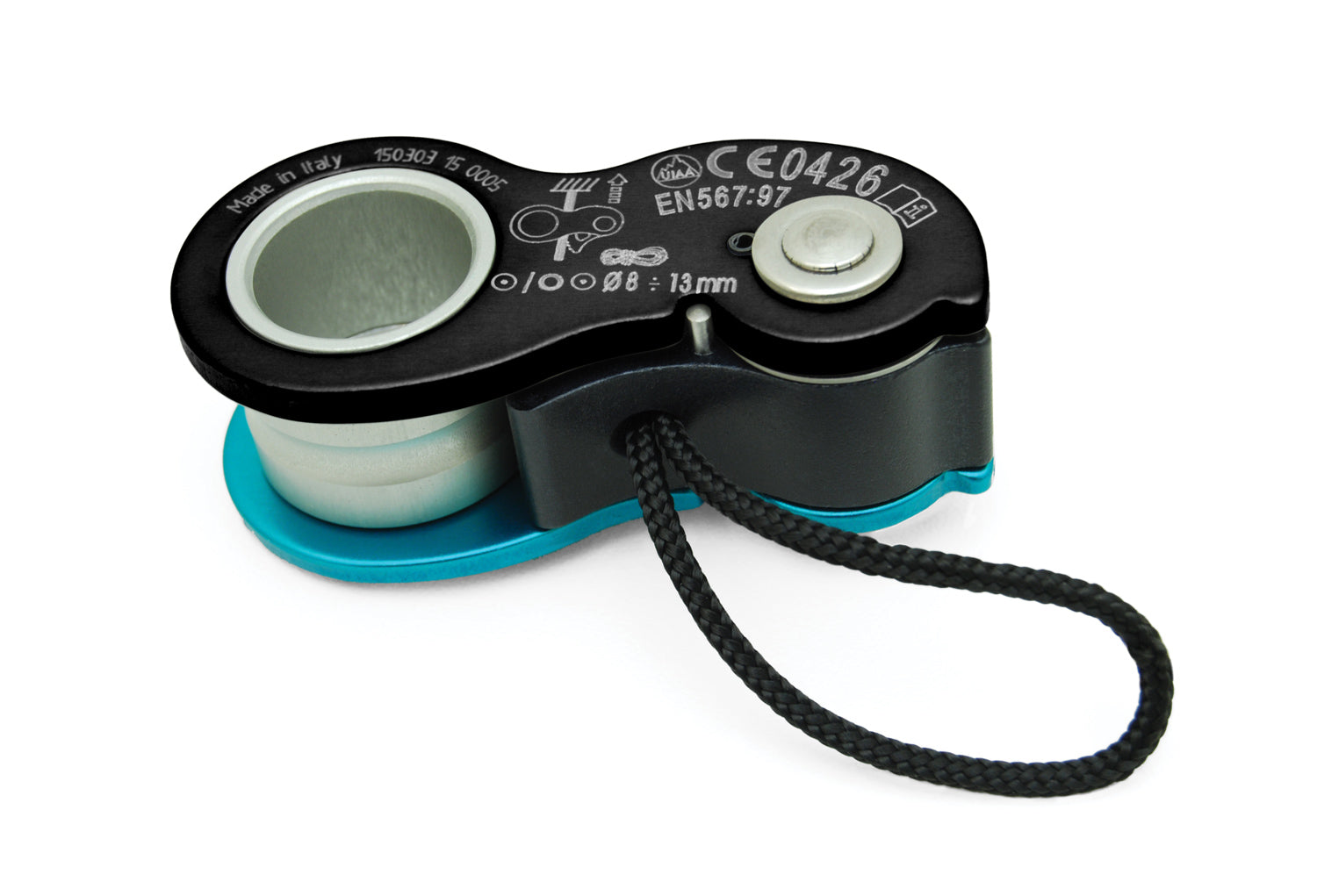 KONG Duck Rope Clamp/Ascender Cyan - Durable Climbing Equipment for Small to Medium Tasks
