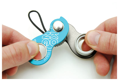 KONG Duck Rope Clamp/Ascender Cyan - Durable Climbing Equipment for Small to Medium Tasks