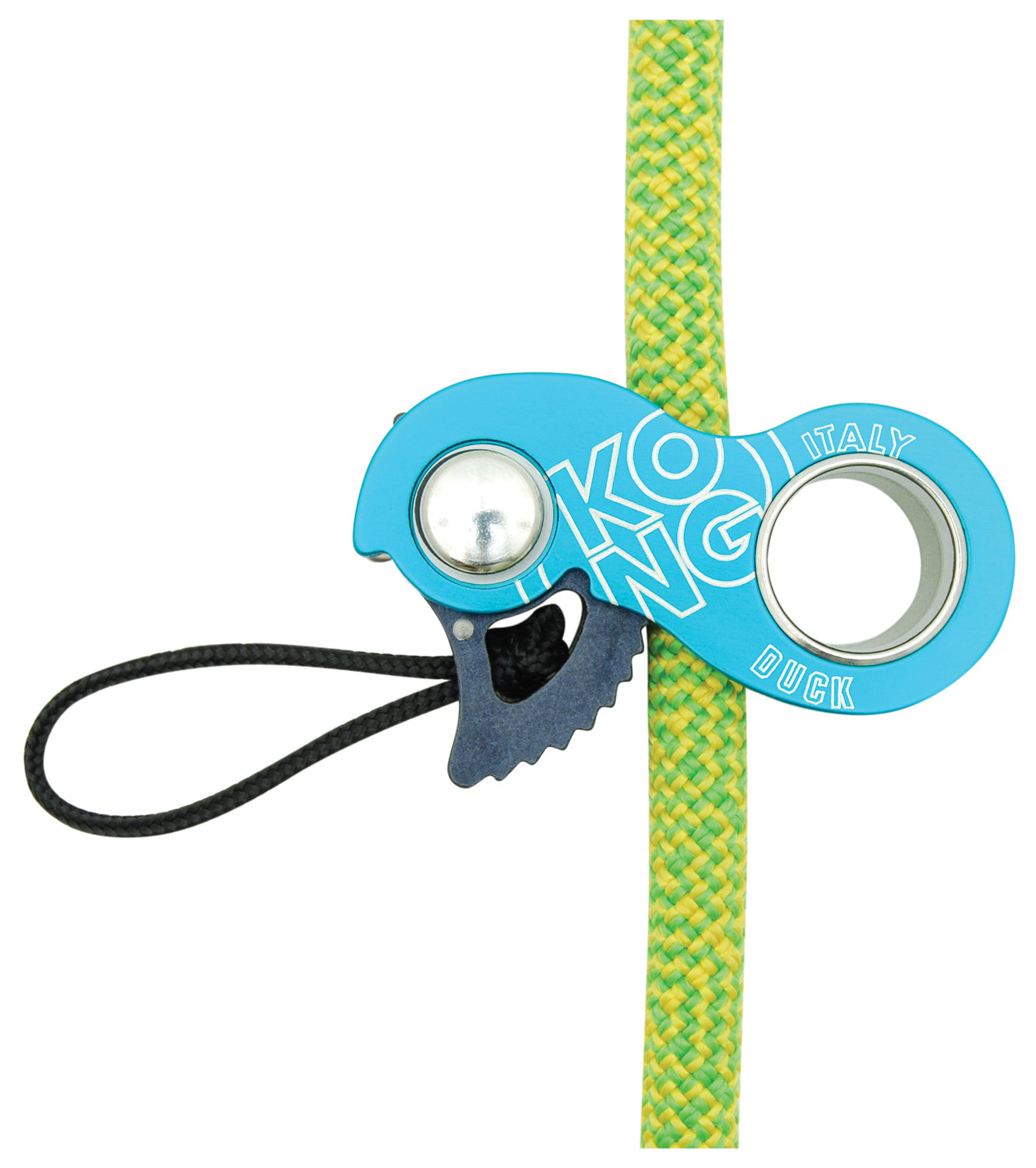 KONG Duck Rope Clamp/Ascender Cyan - Durable Climbing Equipment for Small to Medium Tasks