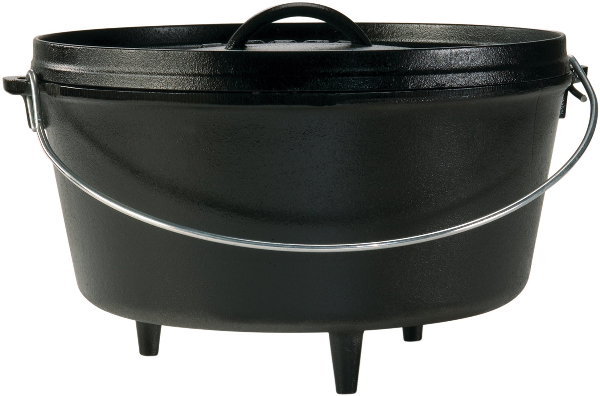Lodge 12-Inch 8 Qt Deep Dutch Oven - Heavy-Duty Cast Iron Skillet