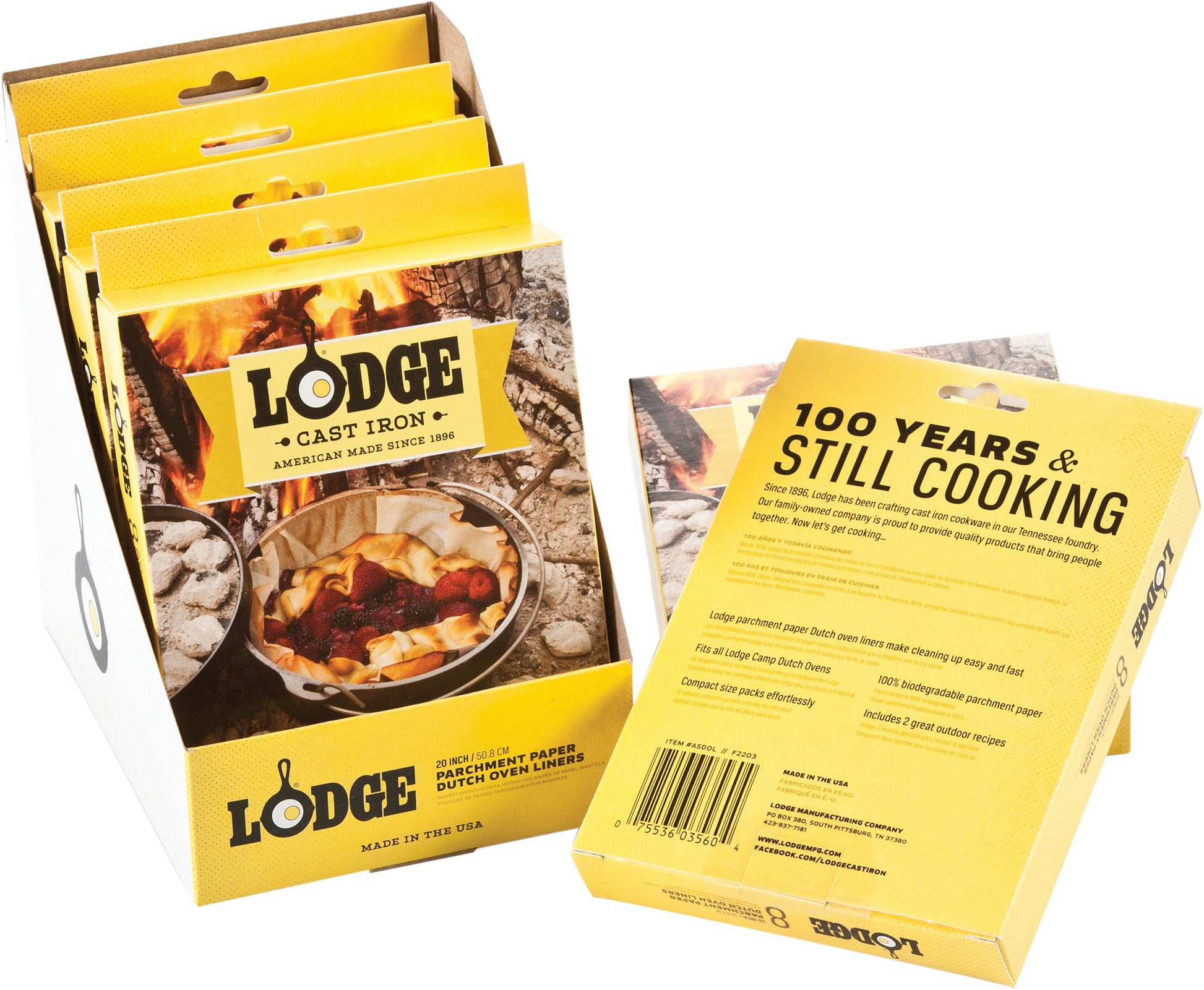 Lodge 8 x 20-inch Parchment Paper Liners for Baking and Cooking