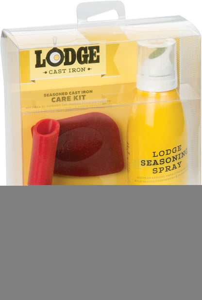 Lodge Seasoned Cast Iron Care Kit - Essential Maintenance Set for Cast Iron Cookware