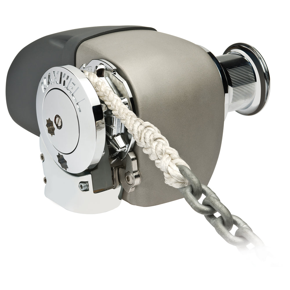 Maxwell HRC 10-8 Rope and Chain Horizontal Windlass with Capstan, 12V