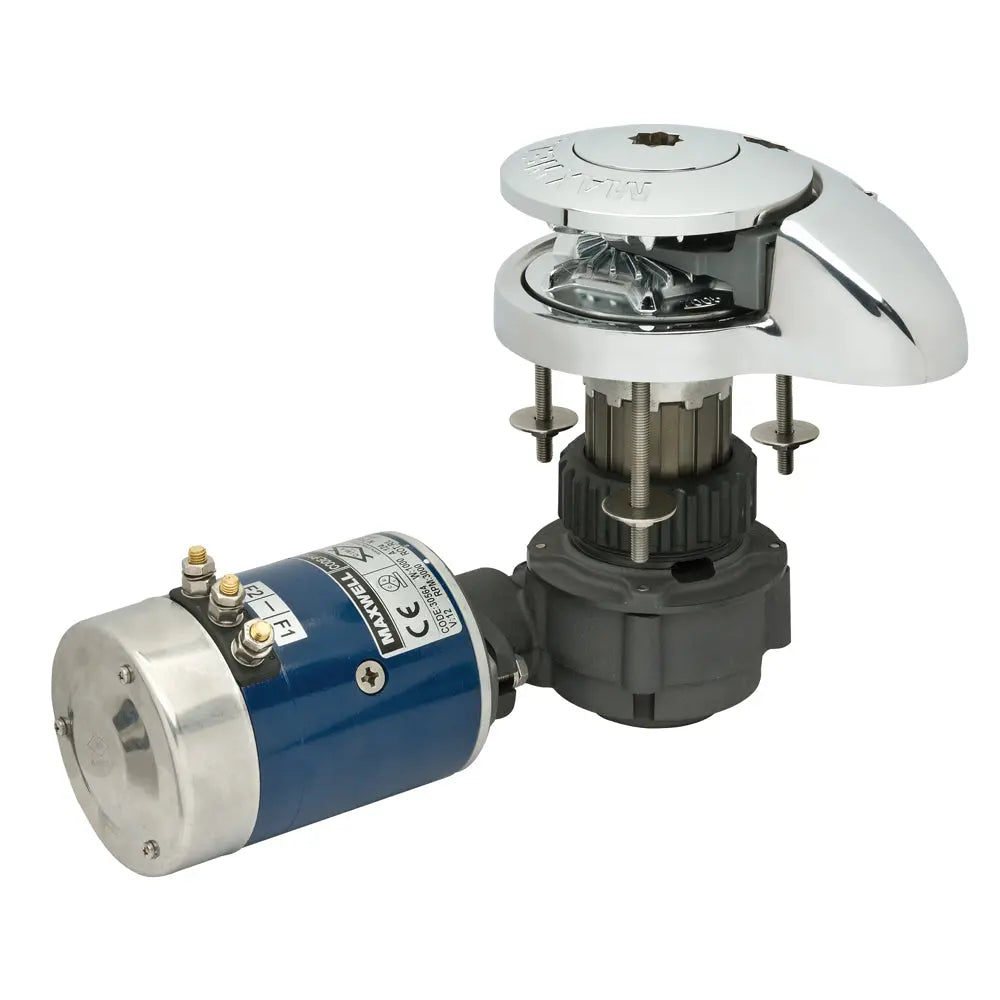 Maxwell RC 8-6 Vertical Windlass with 1/4" Chain and 1/2" Rope - 12V Marine Windlass