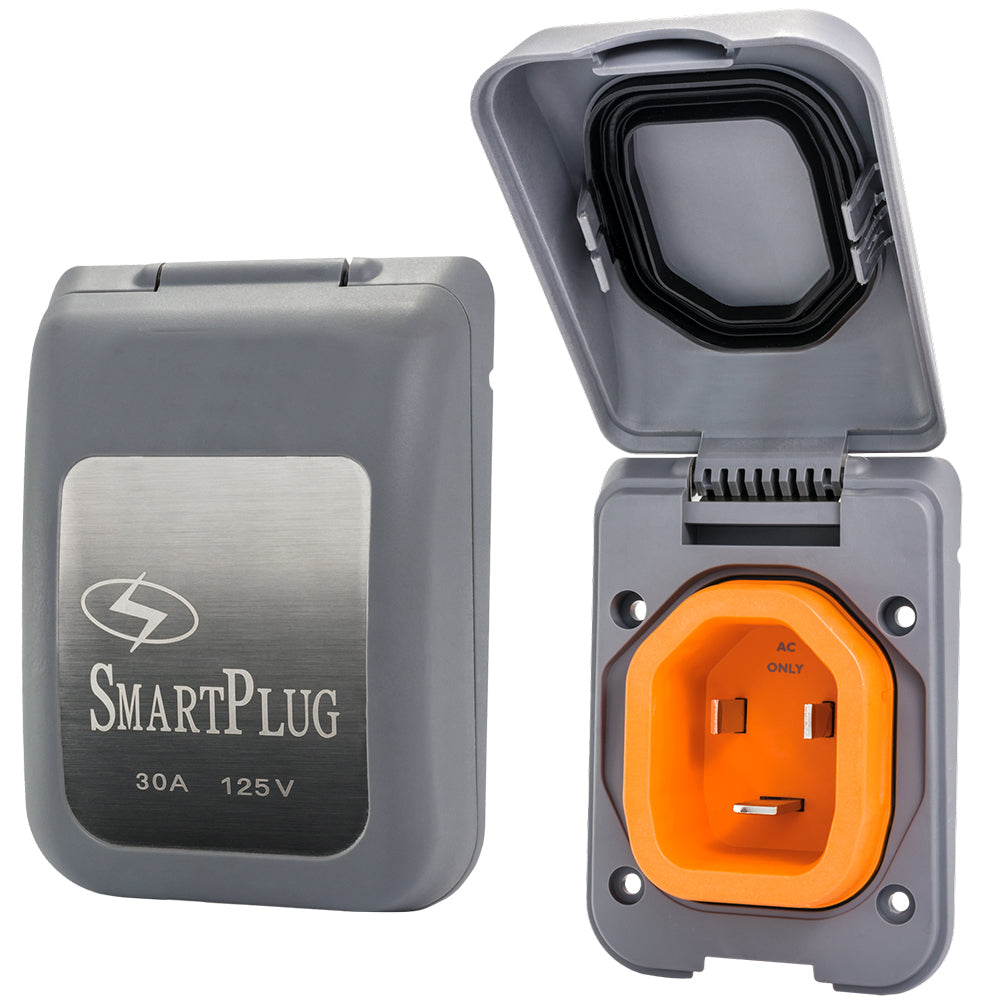 SmartPlug 30 Amp Male Non-Metallic Inlet Cover - Grey