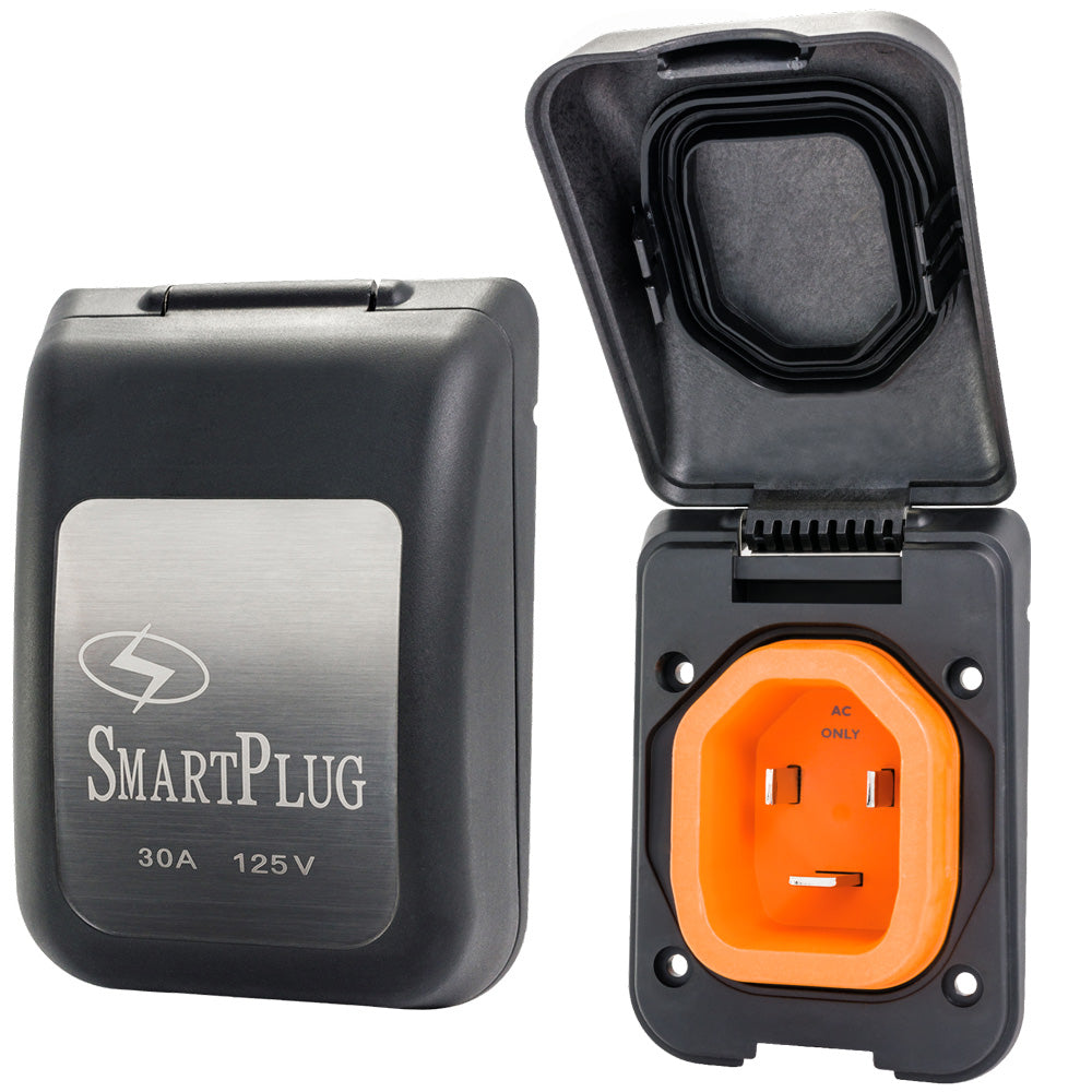 SmartPlug 30 Amp Male Non-Metallic Inlet Cover - Black
