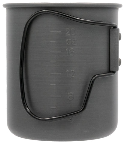 OLICAMP Space Saver Mug with Grip in Black - Compact and Durable Travel Mug
