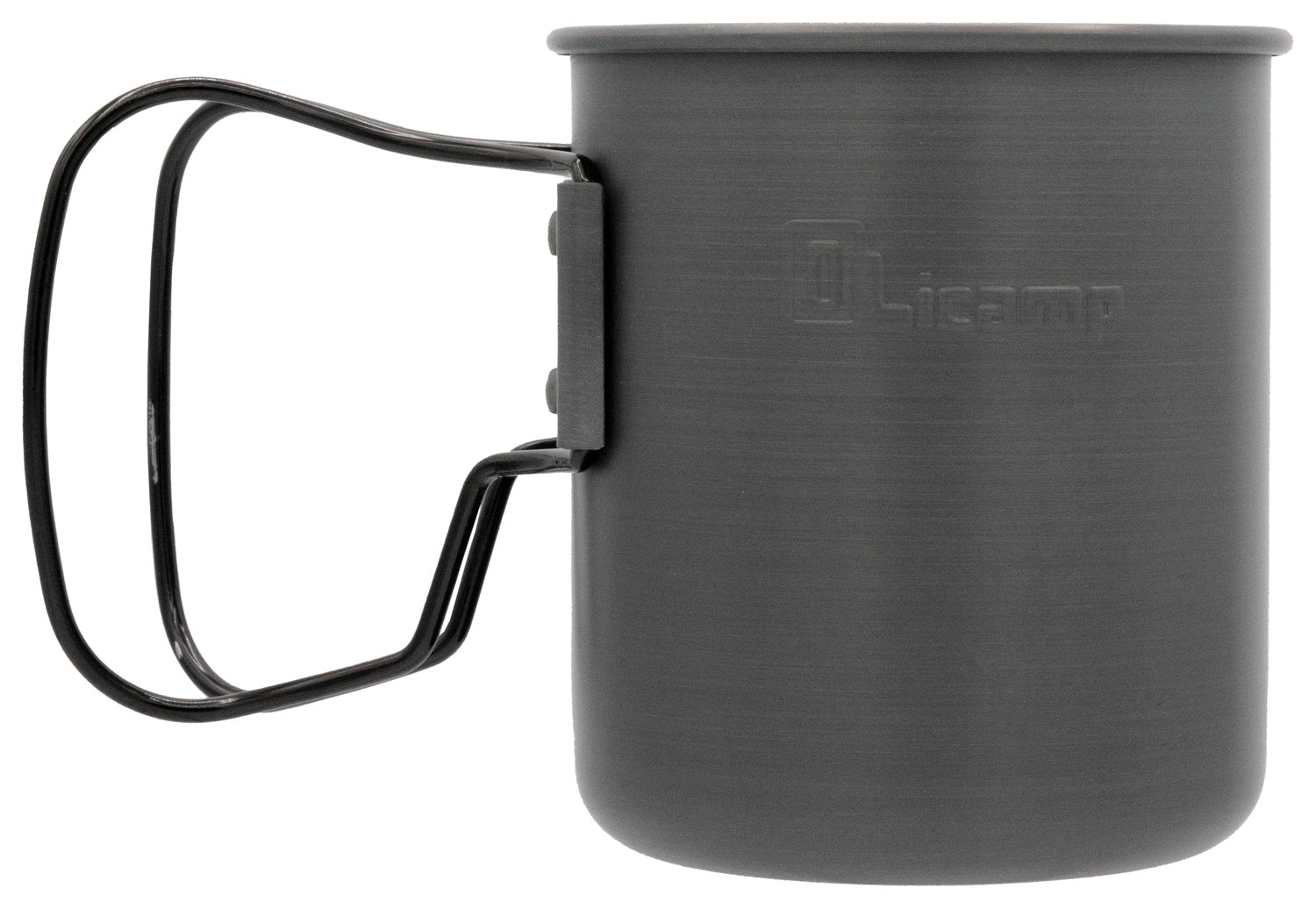 OLICAMP Space Saver Mug with Grip in Black - Compact and Durable Travel Mug