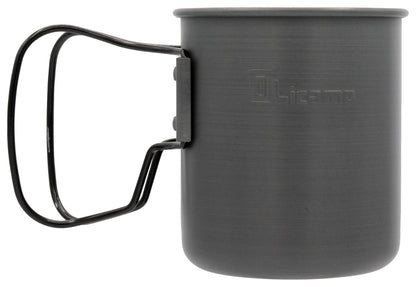 OLICAMP Space Saver Mug with Grip in Black - Compact and Durable Travel Mug