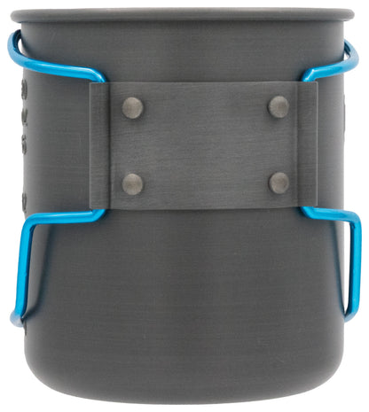 OLICAMP Space Saver Mug with Grip in Blue - Compact and Durable Travel Coffee Mug