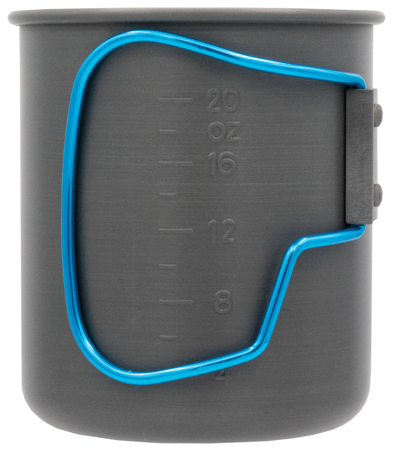 OLICAMP Space Saver Mug with Grip in Blue - Compact and Durable Travel Coffee Mug