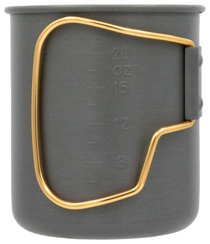OLICAMP Space Saver Mug with Grip in Gold, Model 116753