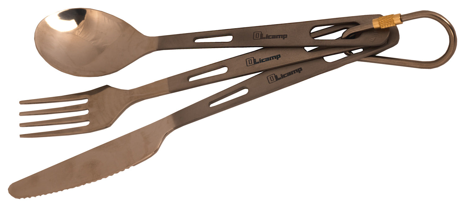 Olicamp Titanium 3 Piece Cookware Set - Lightweight and Durable Camping Gear